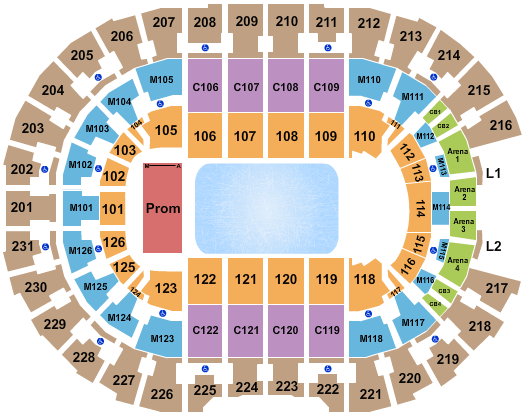 Rocket Arena Disney On Ice Seating Chart